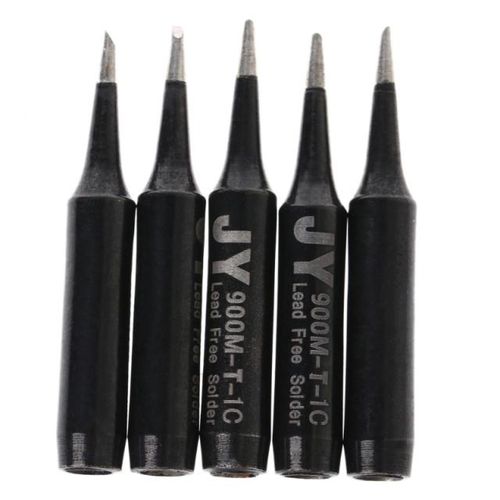 5Pcs 900M-T-1C Copper Replacement Bevel Style Soldering Iron