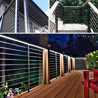 T-316 Cable Railing Kit Threaded Swage Stud and Stemball Swa