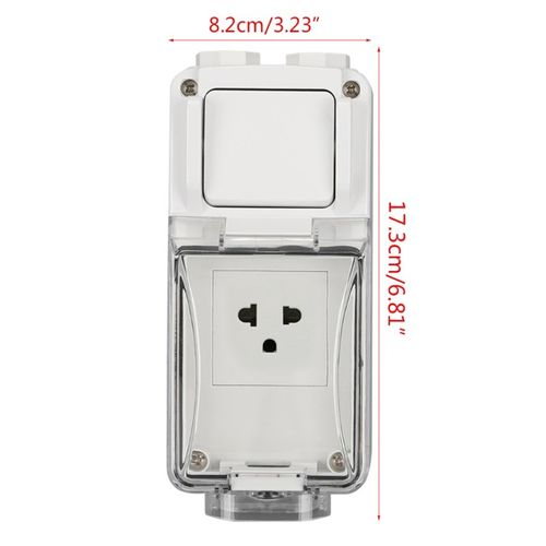 US/UK Plug Electrical Wall Socket Outdoor Waterproof Replace