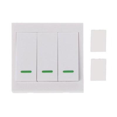 Wall Panel Wireless Remote Transmitter 433MHz RF 1 2 3 Butto