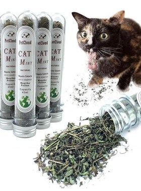 1 Pcs Organic Premium Catnip Toy Cat Mint Grass Menthol Can