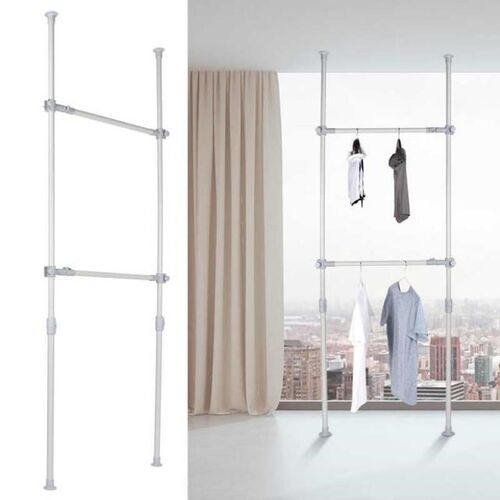 Indoor Retractable Cloth Hanger No-Punch Cloth Rack for Home