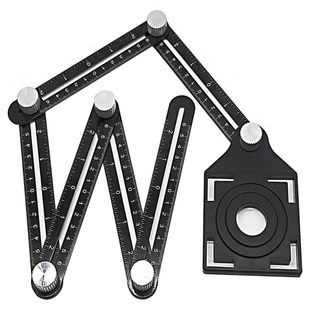 6 Folding Rulers Measuring Tool Angle Ruler Multi Template w
