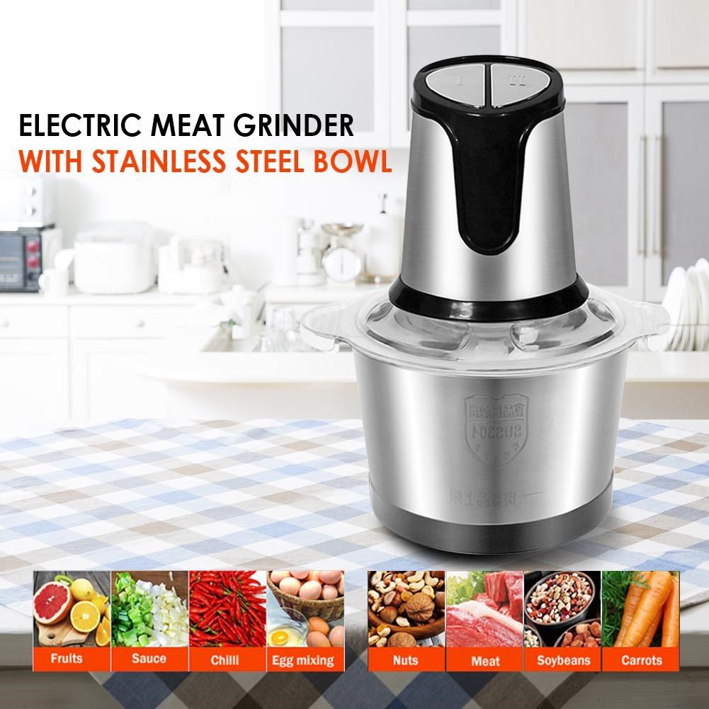 Stainless Steel 2 Speeds 800W 2L Big Capacity Chopper Electr