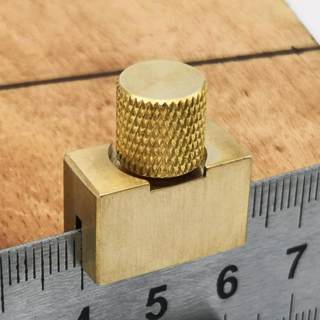 Stop Block Brass Steel Ruler Positioning Block Woodworking L