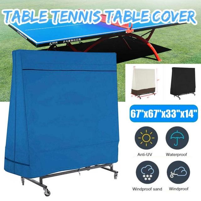 Ping-Pong Table Dust Covers Oxford Waterproof Outdoor Rain W