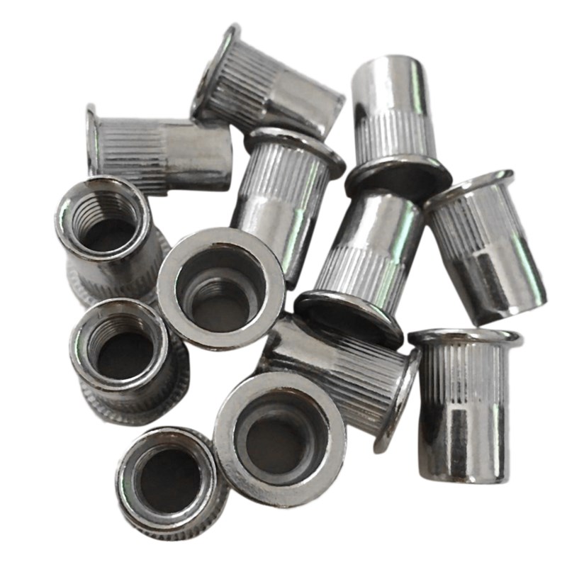 30Pcs M8 Rivet Nuts Stainless Steel Threaded Rivet Insert Nu