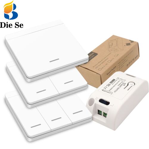 Diese 433Mhz wireless Wall Switch rf 86 wall panel transmitt