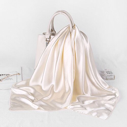 Fashion Hijab Scarves For Women Silk Satin Hair Scarf Female
