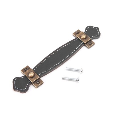 Cabinet Handle Soft PU Leather Dresser Drawer Door Knobs Pul