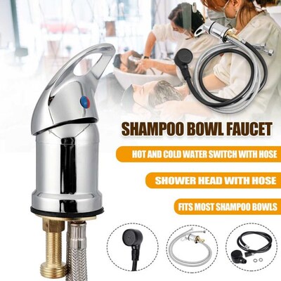 Spa Beauty Salon Shampoo Bowl Sink Basin Hot Cold Faucet Sho