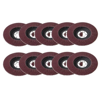 10pcs Sanding Flap Discs 115mm 125mm 40/60/80/120 Grit Metal