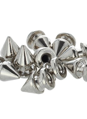 10x copper 8 * 12mm rivets Silver Pointed Studs Punk Rivets