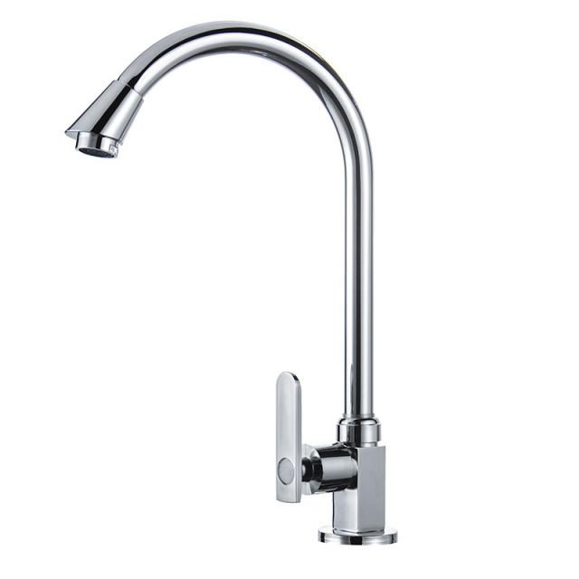 360 Degree Kitchen Faucets Single Lever Spout Sink Faucet Pu