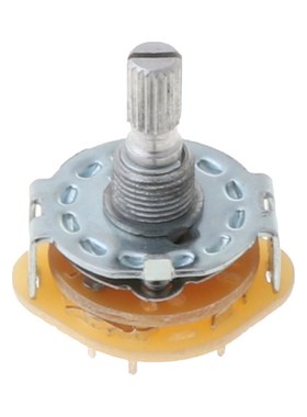 Shaft Panel Mount 2P5T Rotary Switch Selector Band 2 Pole Po