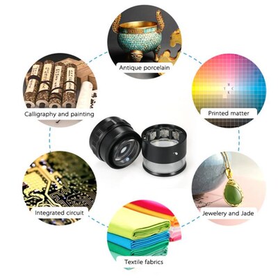 10X Mini Handheld Scale Loupe Portable 28mm Jeweler Loupe Ma