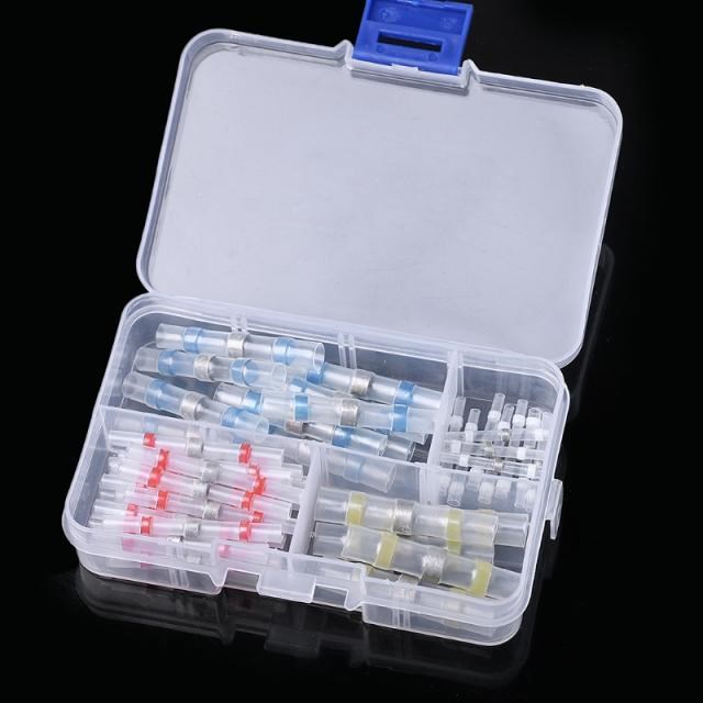 50/100pcs Solder Sleeve Heat Shrink Butt Terminal Wire Splic