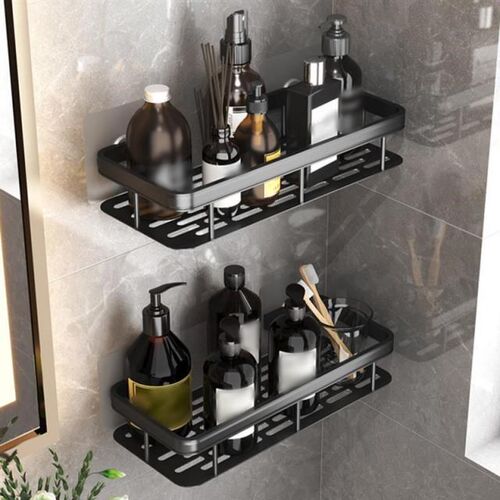Bathroom Shelf Rack Kitchen Wall Shelves Shampoo Holder No D