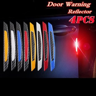 4Pcs/Set Car Door Reflective Sticker Warning Tape Car Reflec