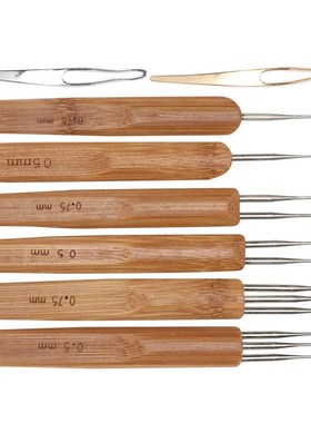 Bamboo Shank Crochet Tough 2 Hook Crochet Convinient Mutifuc