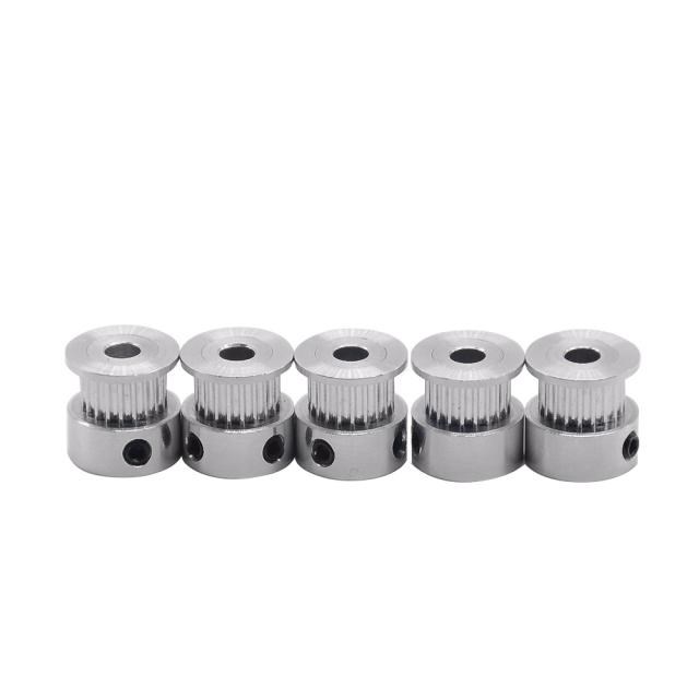 5pcs Free shipping GT2 aluminum timing pulley 36teeth alumin