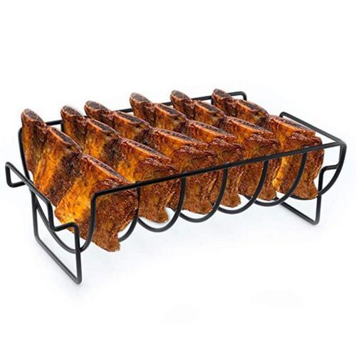 Non-Stick Rib Shelf BBQ 2020 Stand Barbecue Roast Racks Stai