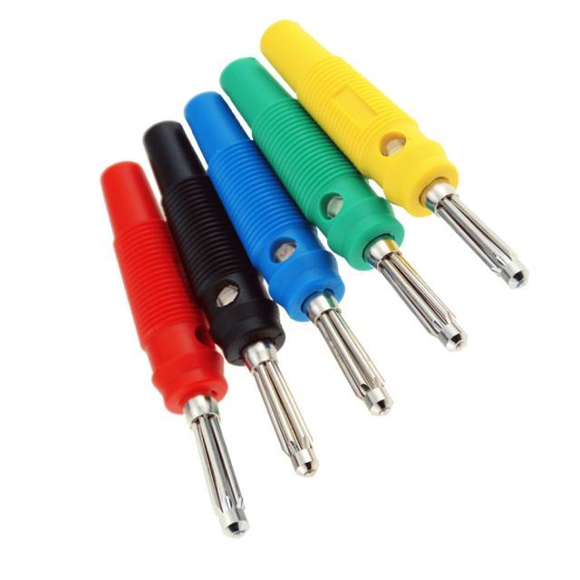 5PCS Long Head 4MM Banana Plug Audio Speaker Connectors Ampl