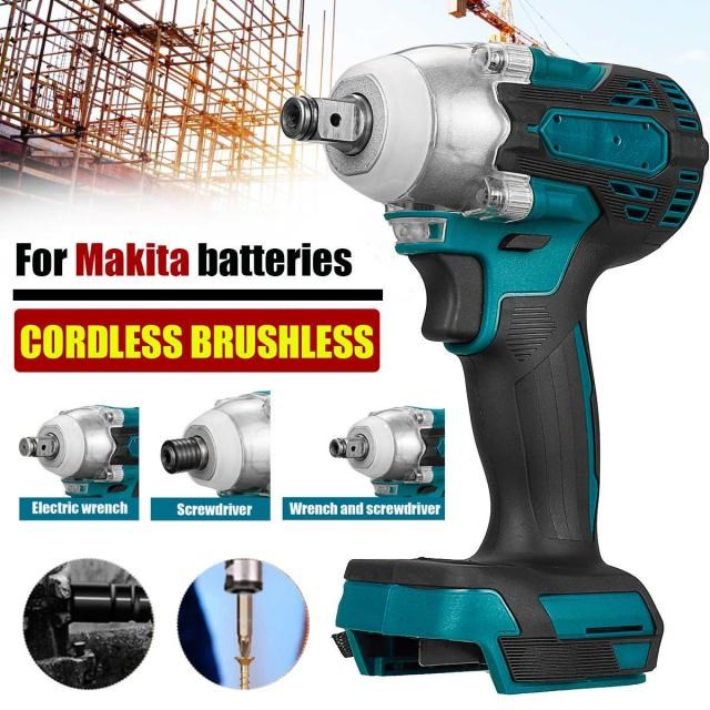 Drillpro Brushless Cordless Electric Impact Wrench Torque Re