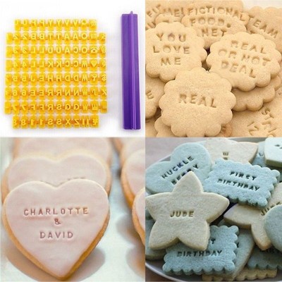 Biscuit Cutter Number Alphabet Fondant Cookie Mould Cake Cut