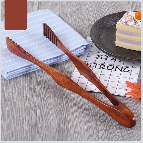 Wooden Food Tongs Kitchen Utensils Buffet Cooking Tools Anti