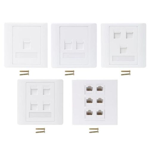 86 Type Computer Socket Panel CAT5E Network Module RJ45 Cabl