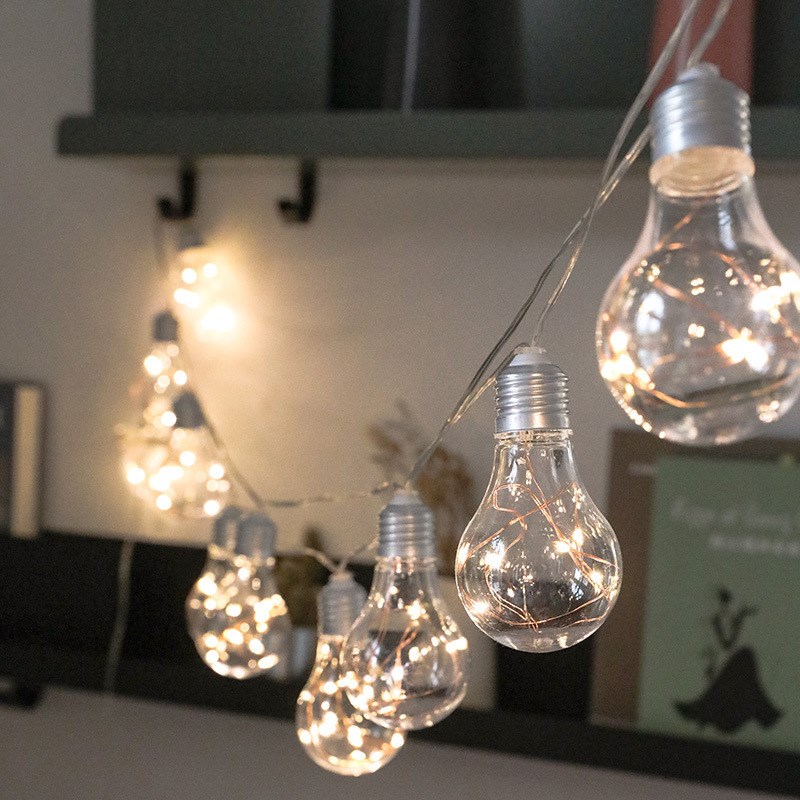 4M 10 Bulbs LED Fairy Lights Battery Power Bulb Garland Ligh