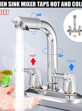 Kitchen Faucet Chrome Dual Spout Drinking Water Filter Brass