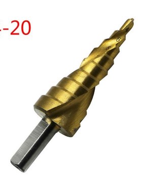 1PC HSS4241 Titanium Coated Spiral Grooved Step Drill Bit Tr