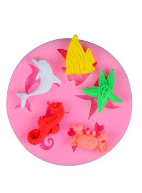 Seahorse Starfish Silicone Mold Fondant Sugarcraft Chocolate