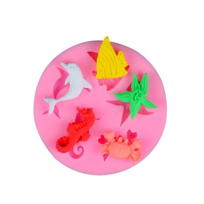 Seahorse Starfish Silicone Mold Fondant Sugarcraft Chocolate