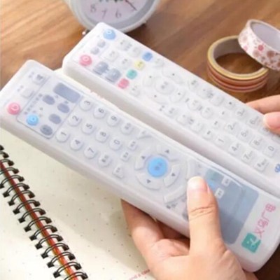 Dust Storage Boxes Transparent Silicone TV Remote Control Co