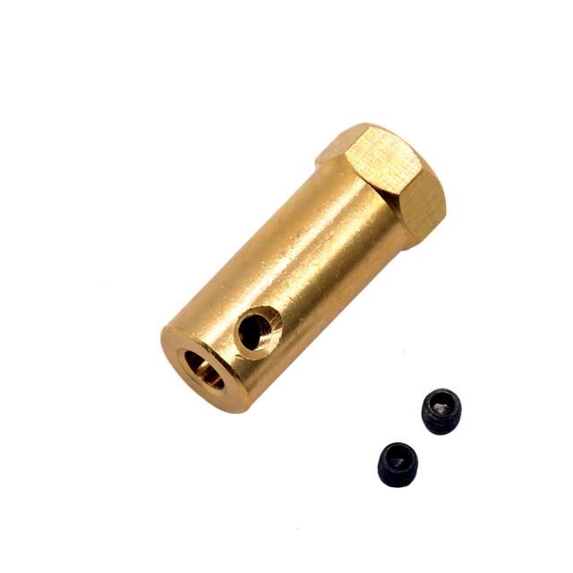1pc Hexagonal Brass Coupling length 30mm Hex Connector Robot