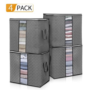 Storage Bag For Clothes Blanket Portable Non-woven Folding C