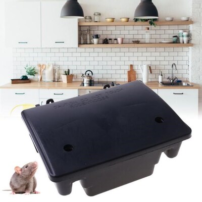 Rat Mouse Mice Rodent Bait Block Station Box Trap & Key 适用