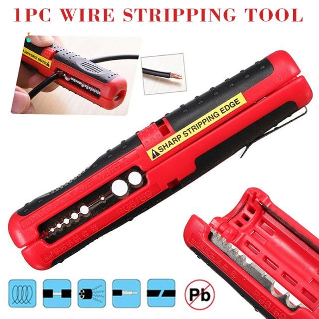 Coaxial Cable Wire Pen Cutter Red Cable Stripping Tool Porta