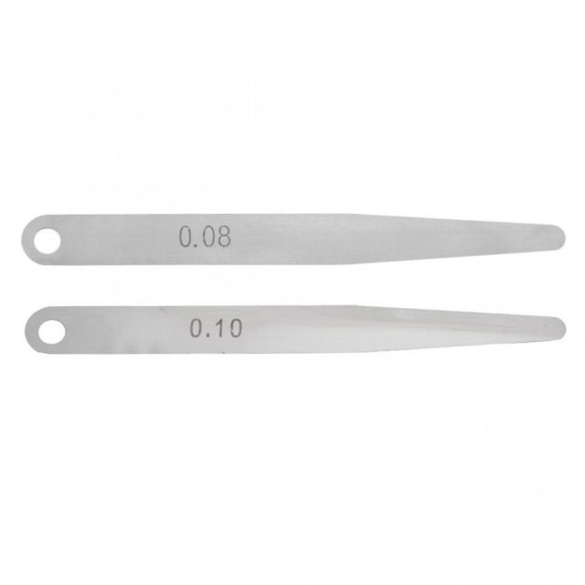 5 pcs 0.08mm/0.1mm Thickness Feeler Gauge Metric Filler Thic