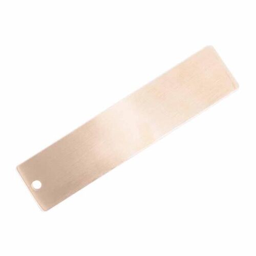 Mini Portable Brass Metal Ruler Vintage Bookmark Ruler Measu