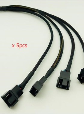 5PCS 4Pin Female Connector Splits to Four 4pin Male Connecto