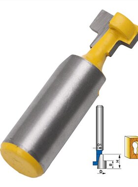 1/2'' T-Slot Cutter Steel Handle Milling Router Bit 1/2'' Sh