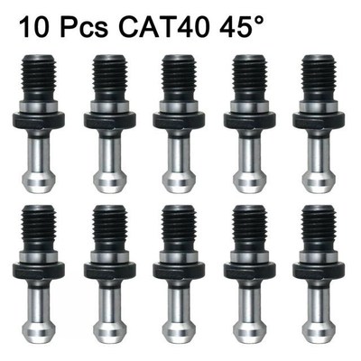 10 pcs Professional CAT40 45° Degree Pull Stud Retention Kn