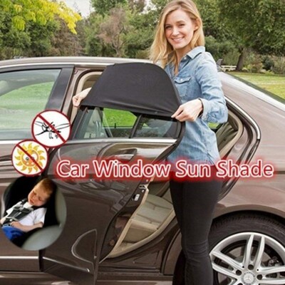 Car curtain black screen sun protection and thermal insulati