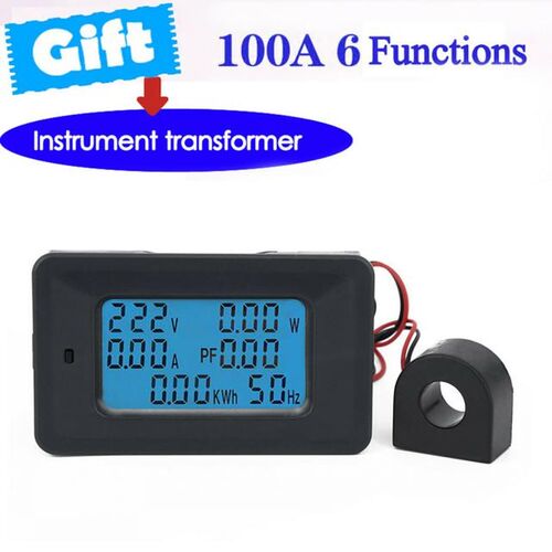 100a Ac Lcd Digital Volt Watt Power Energy Meter Monitor Kwh