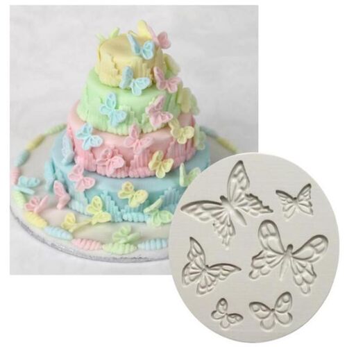 DIY Silicone Butterfly Candle Mold Resin Cake Molds Kitchen