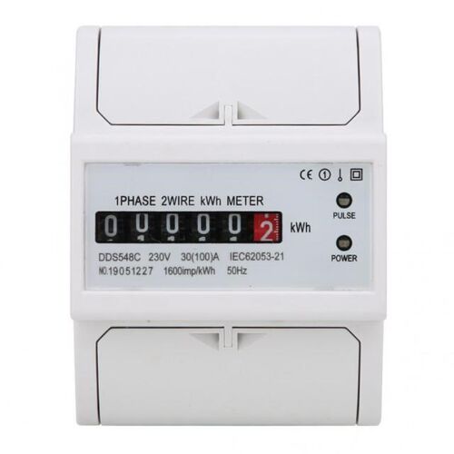 DDS548C Watt Hour Meter Single Phase 4P 230V Power Energy Me